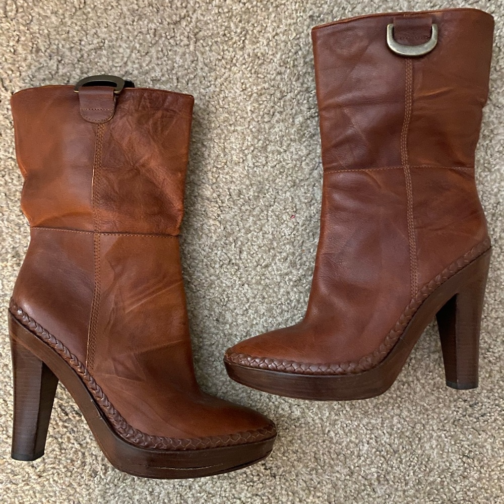 Nike Chestnut Heeled Boots